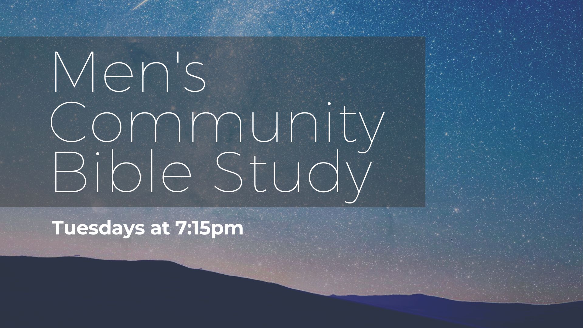 Community Bible Study - Clearwater Community Church